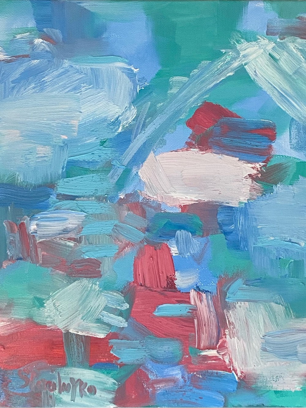 “Glory” Abstract 11x14” oil on canvas